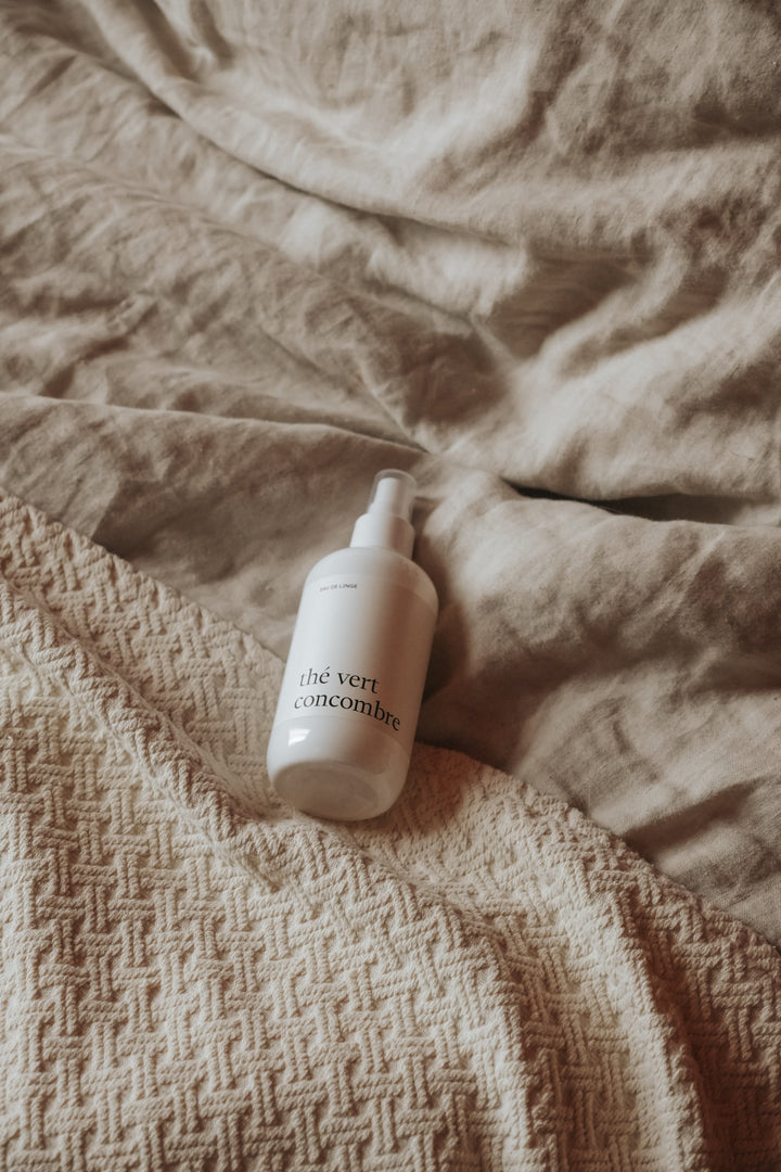 EAU DE LINGE - Thé vert concombre Lessive Marée - Chandelles 