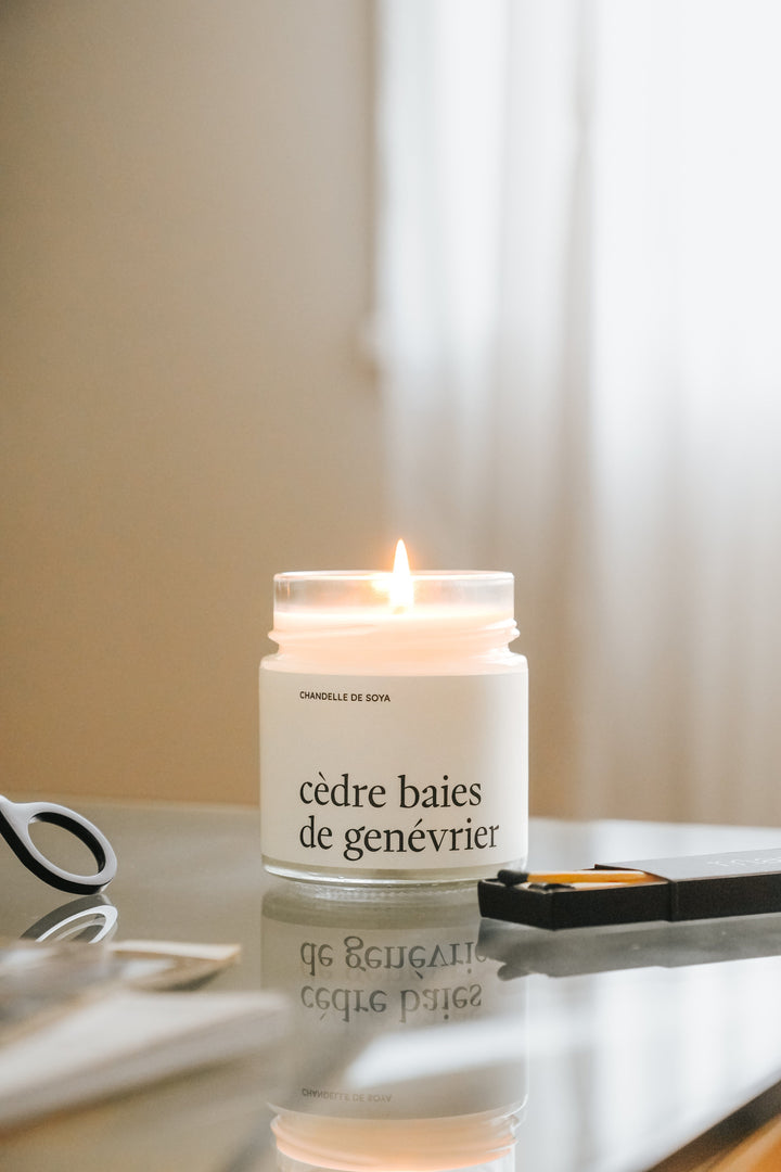 CHANDELLE DE SOYA - Cèdre baies de genévrier Chandelles de soya Marée - Chandelles 212 ml 