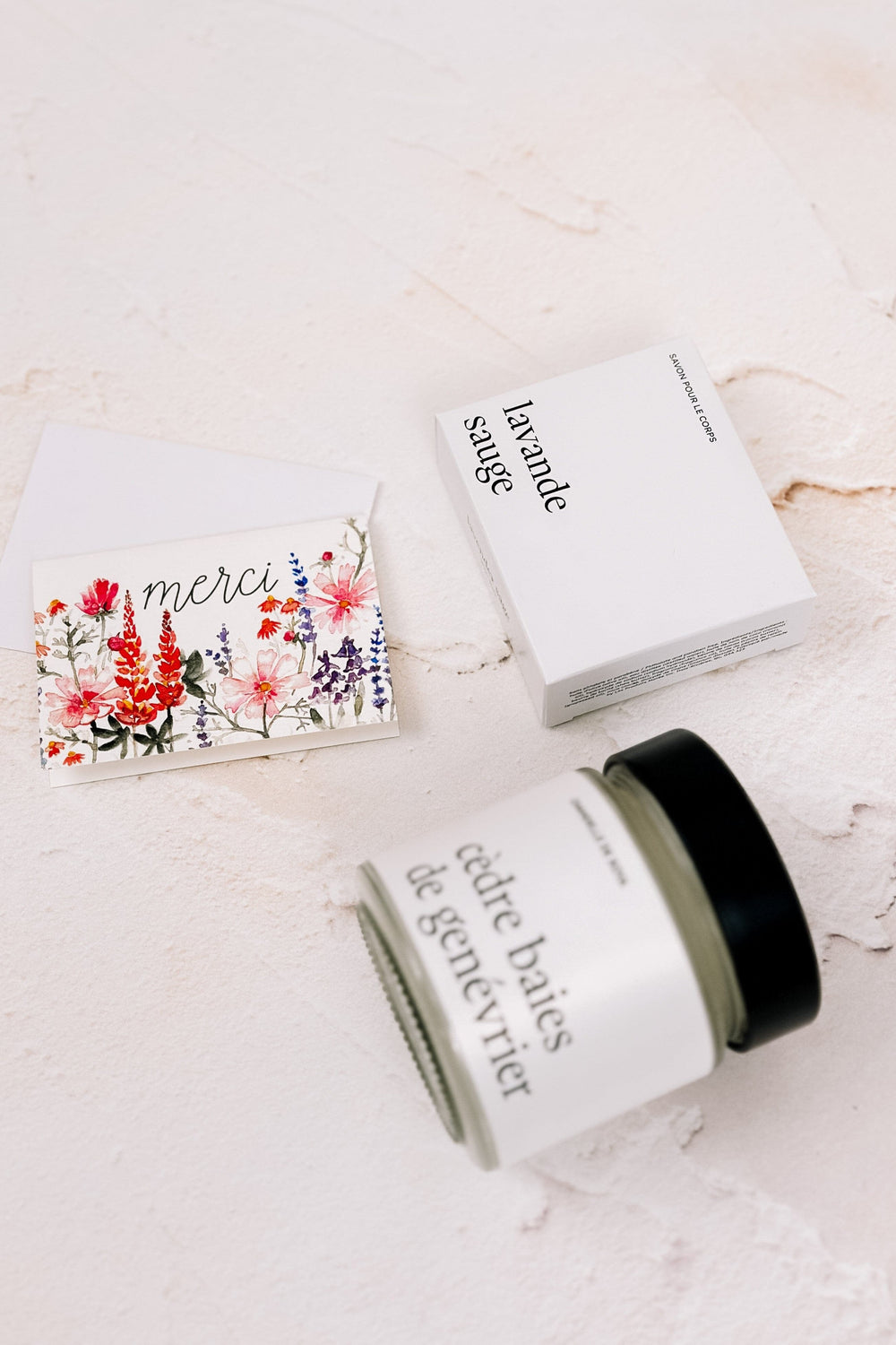 ENSEMBLE CADEAU - Merci - Laura Marée - Chandelles 