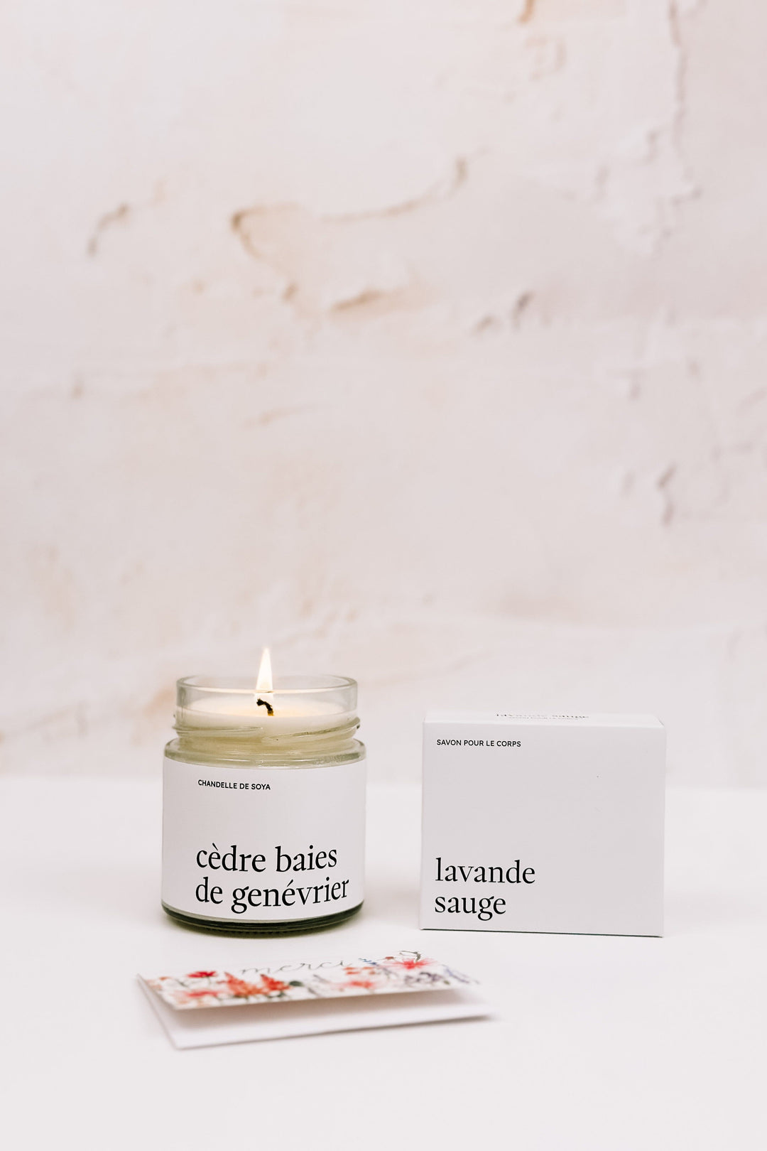 ENSEMBLE CADEAU - Merci - Laura Marée - Chandelles 