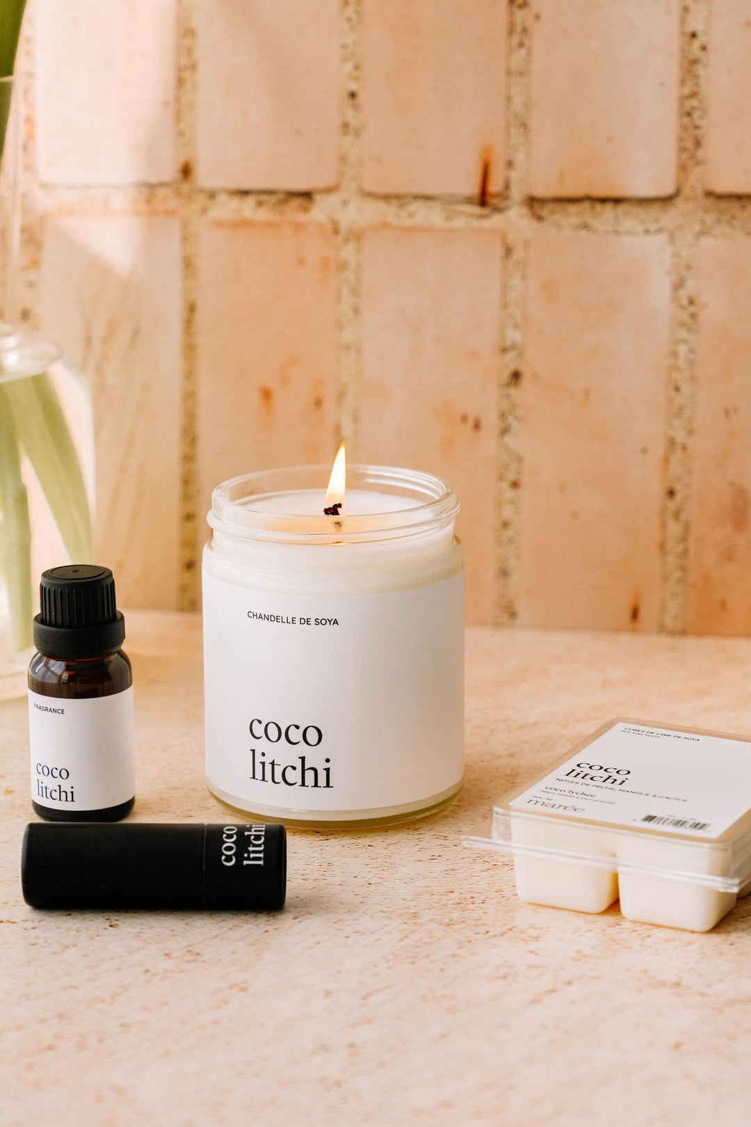ENSEMBLE COMPLET - Coco litchi Marée - Chandelles 