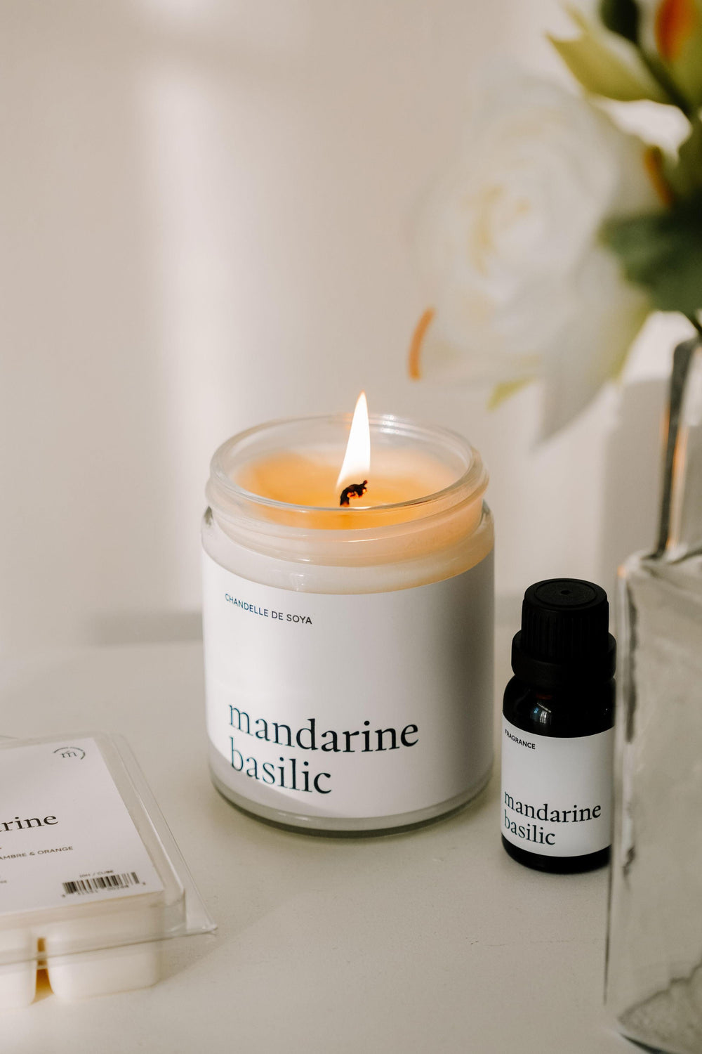 ENSEMBLE DÉCOUVERTE - Mandarine basilic Marée - Chandelles 