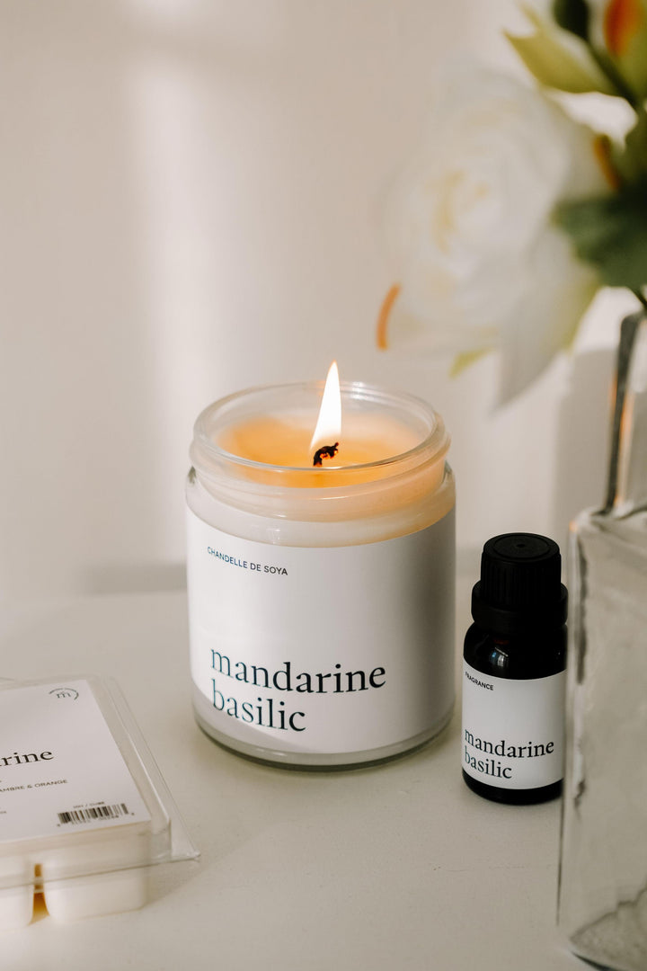 ENSEMBLE DÉCOUVERTE - Mandarine basilic Marée - Chandelles 