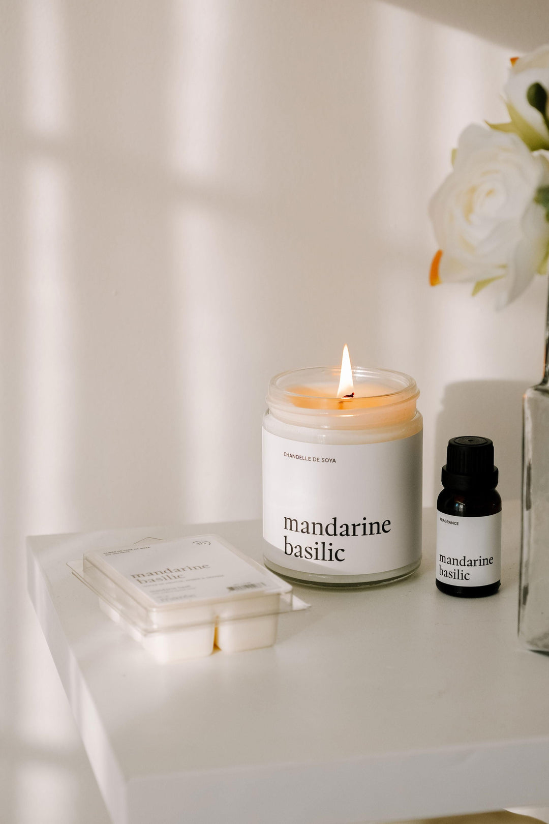 ENSEMBLE DÉCOUVERTE - Mandarine basilic Marée - Chandelles 