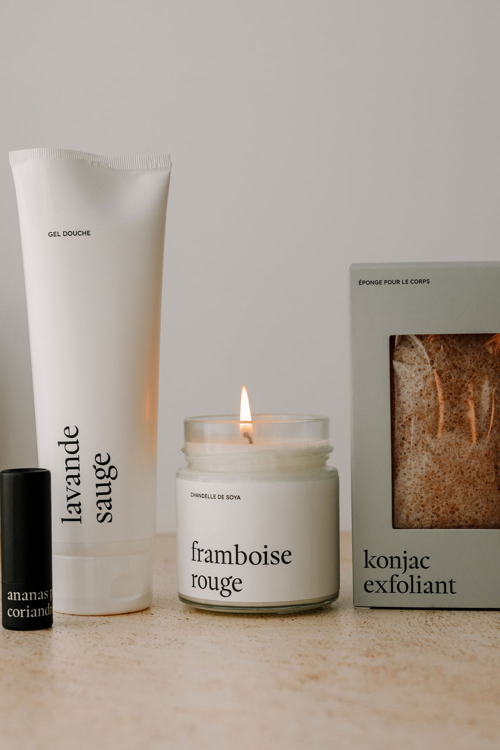 Ensemble cocooning découverte - Fruité & floral Marée - Chandelles 