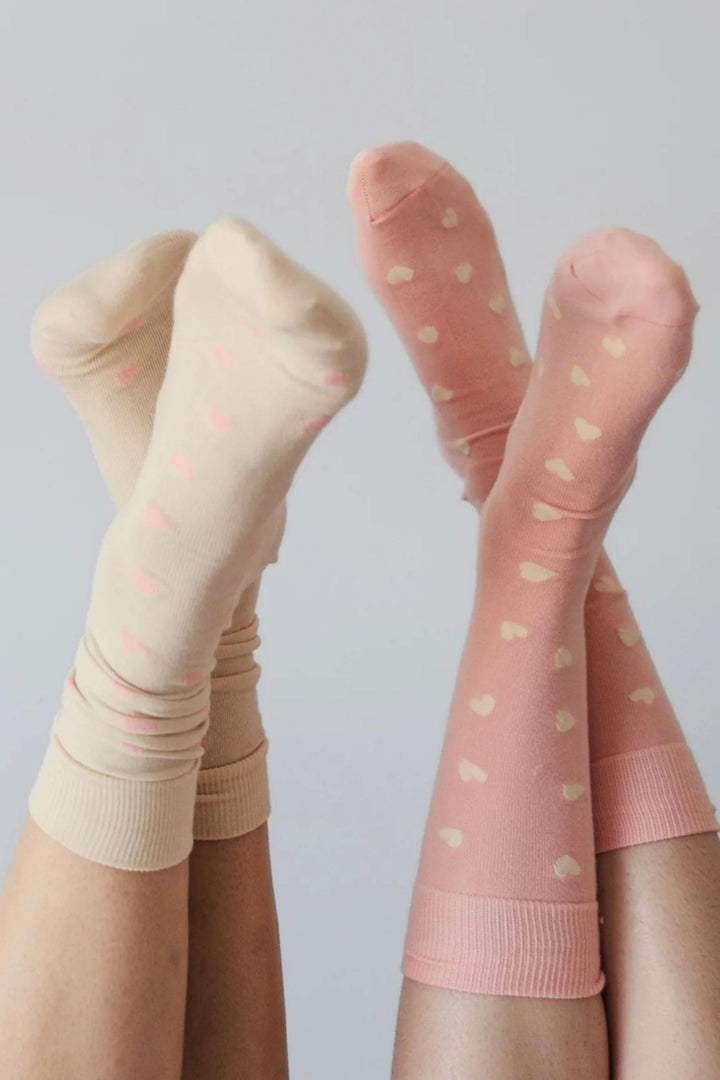 Ensemble de chaussettes - Coton Pima - Pokoloko - Petits coeurs Pokoloko 
