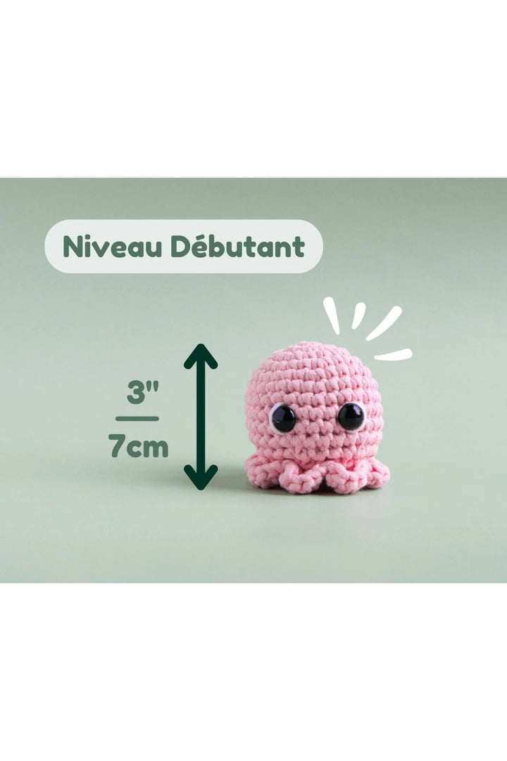Ensemble de crochet - Crochetmilie - Niveau 1 - La pieuvre Crochetmilie 