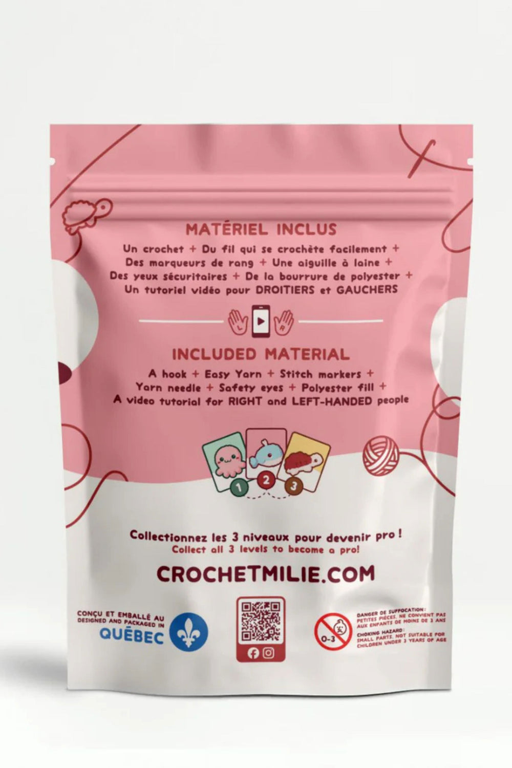 Ensemble de crochet - Crochetmilie - Niveau 2 - La baleine Crochetmilie 