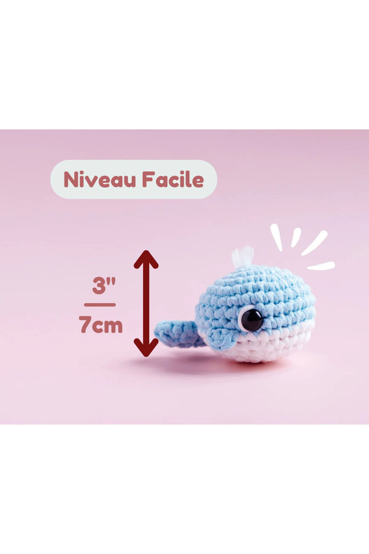 Ensemble de crochet - Crochetmilie - Niveau 2 - La baleine Crochetmilie 