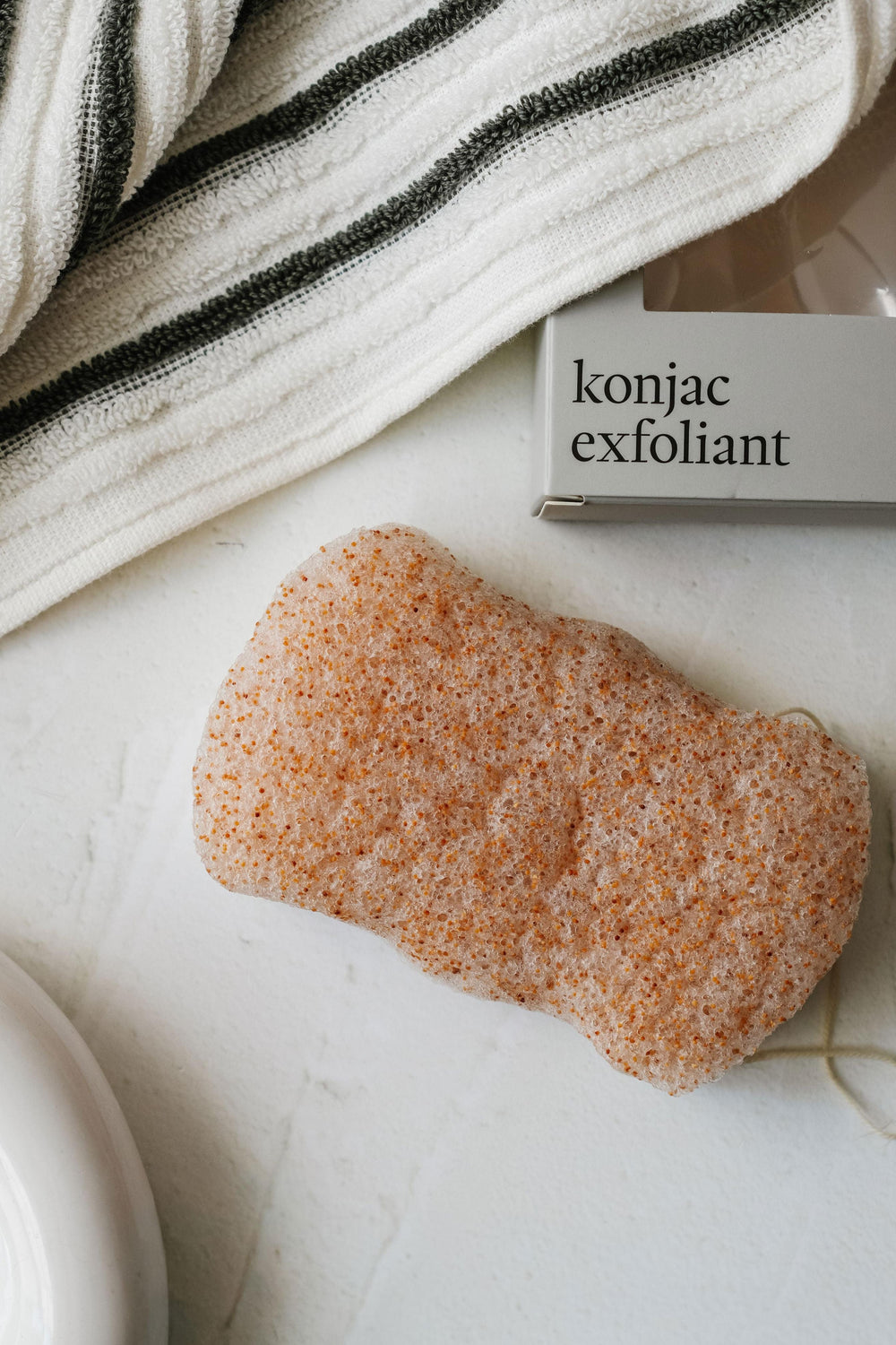 Éponge konjac pour le corps - Exfoliante Marée - Chandelles 