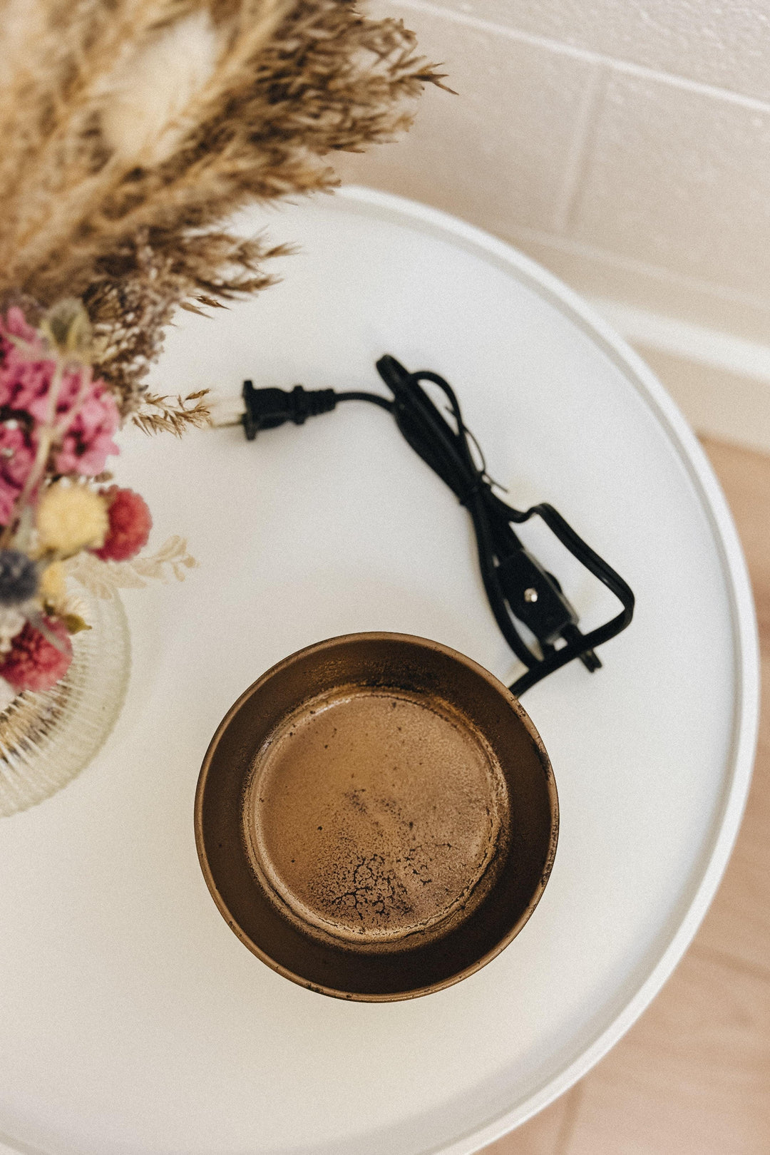 DIFFUSEUR CUBES DE CIRE - 2 en 1 - Bronze géométrique Diffuseurs Candle warmer 