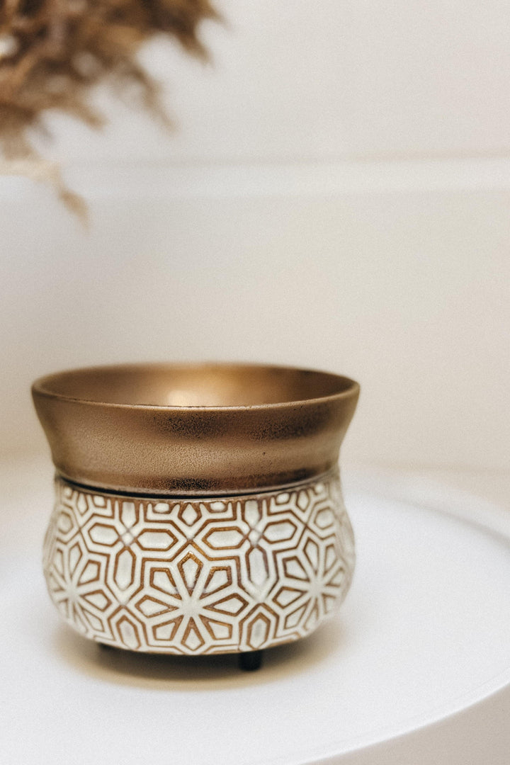 DIFFUSEUR CUBES DE CIRE - 2 en 1 - Bronze géométrique Diffuseurs Candle warmer 