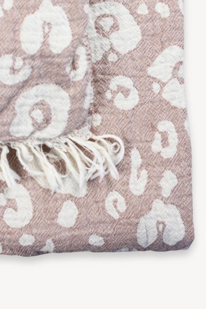 Jeté Java - Léopard rose - Pokoloko Pokoloko 