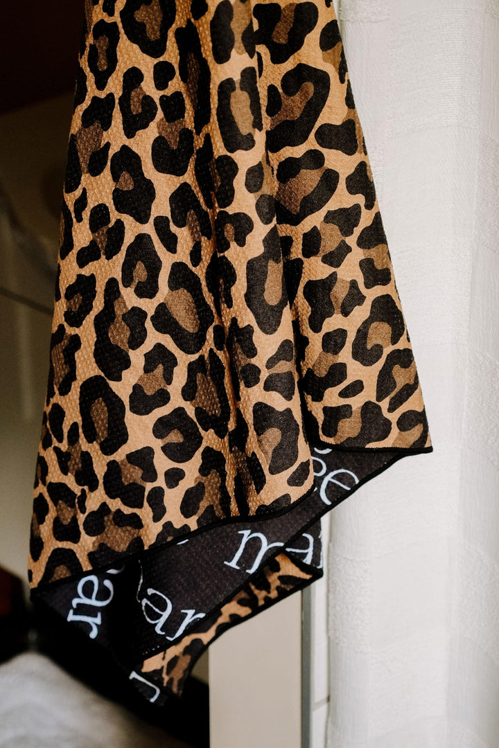 PRODUIT EXCLUSIF - Serviette léopard en microfibre Marée - Chandelles 