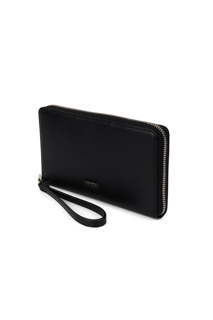 Portefeuille en cuir vegan - Lambert - Calla - Noir