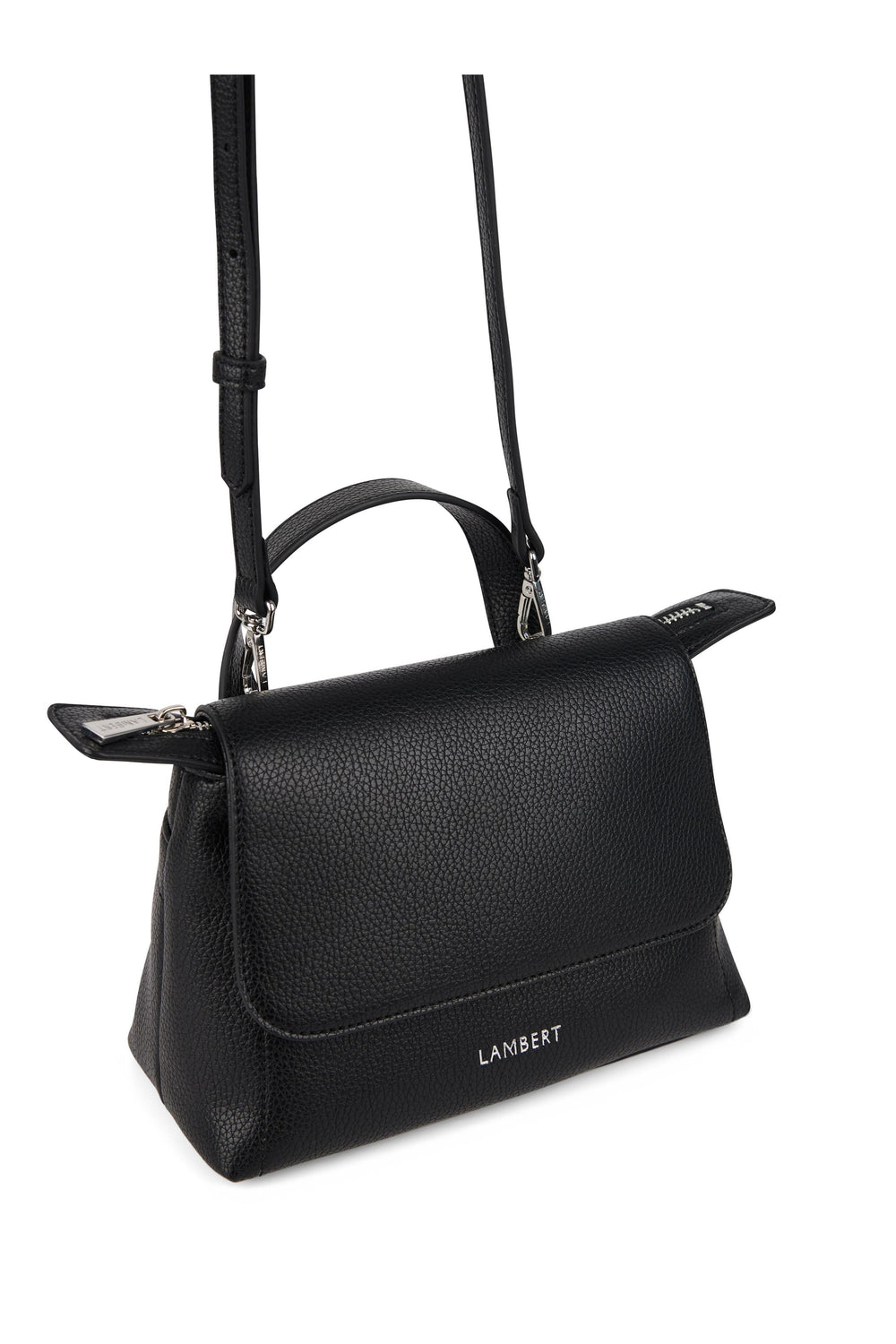 Sac à main 2-en-1 en cuir vegan - Lambert - GINNY - Noir