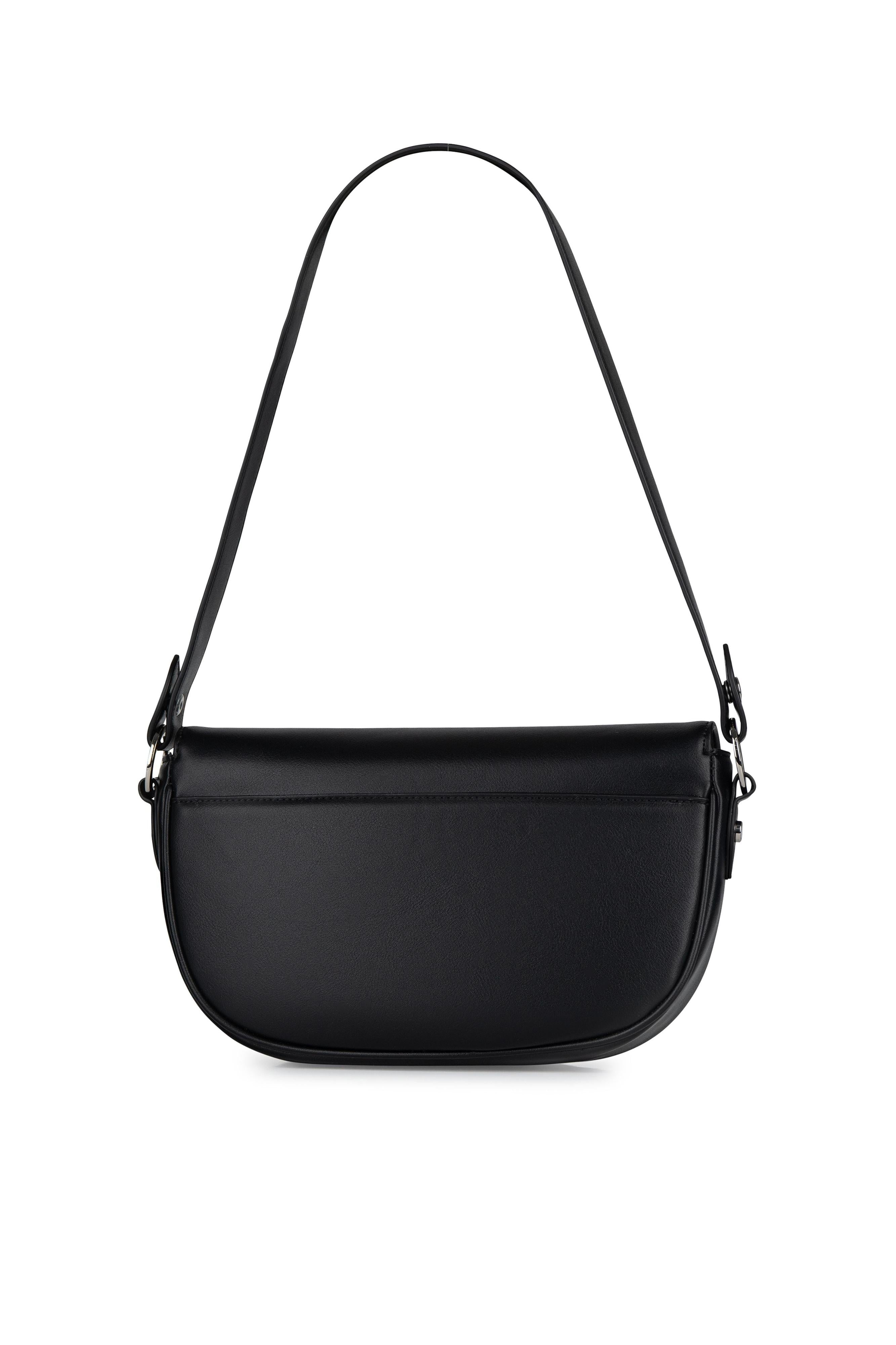 155　Nadia S The Nadia - 2-in-1 Black Vegan Leather Handbag – Lambert