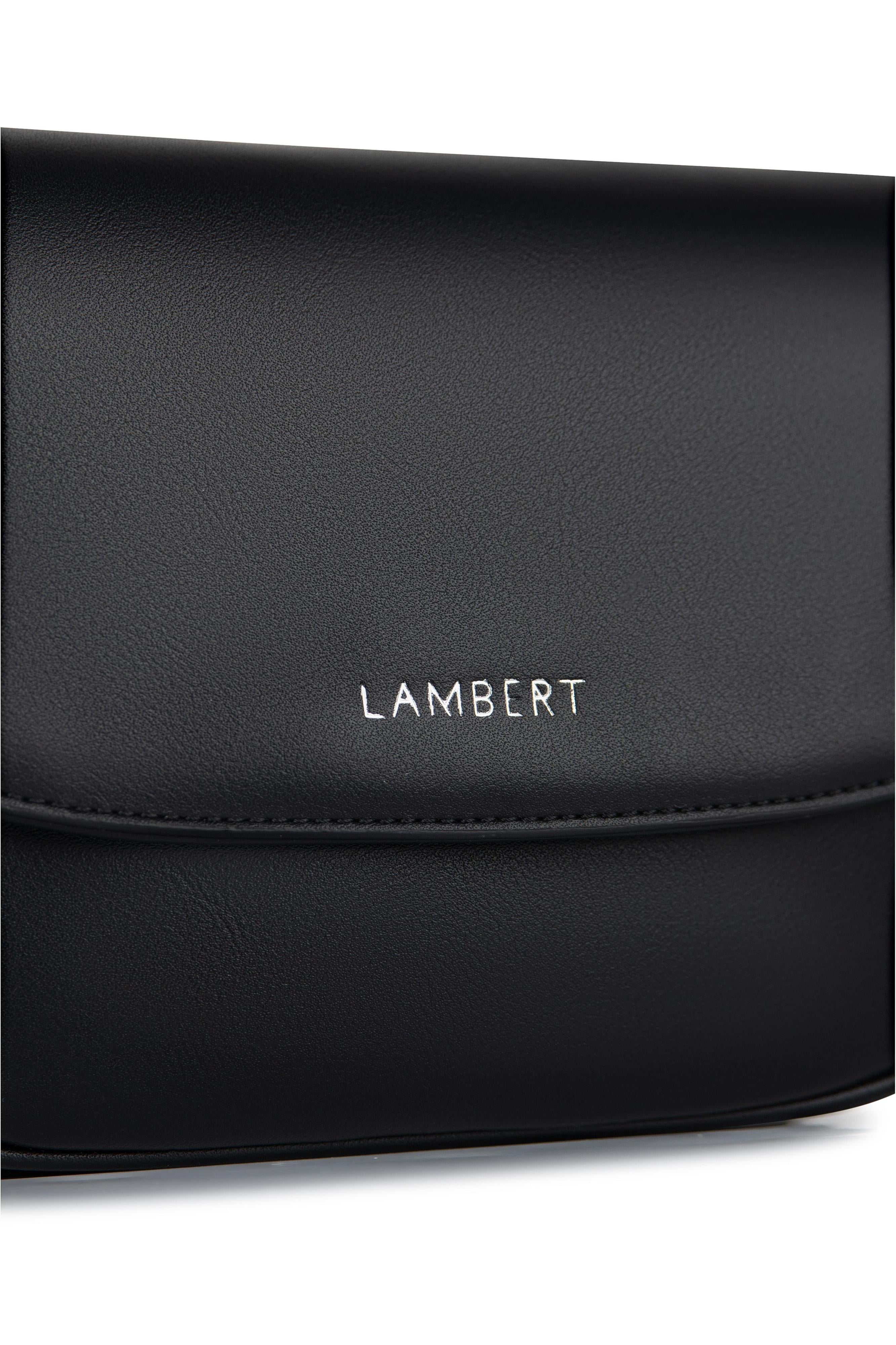 155　Nadia S The Nadia - 2-in-1 Black Vegan Leather Handbag – Lambert