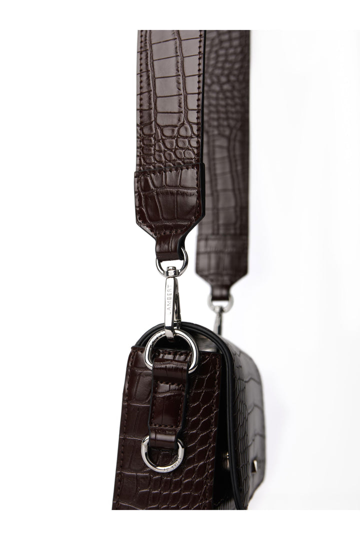 Sac à main en cuir vegan - Lambert - AMELIE - Bark croco Lambert 