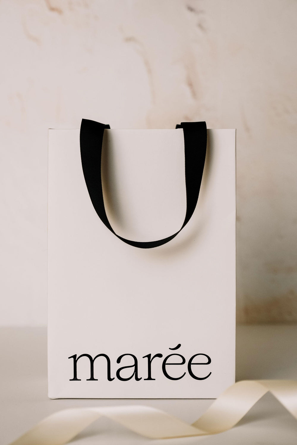 Sac cadeau et papier de soie - Blanc