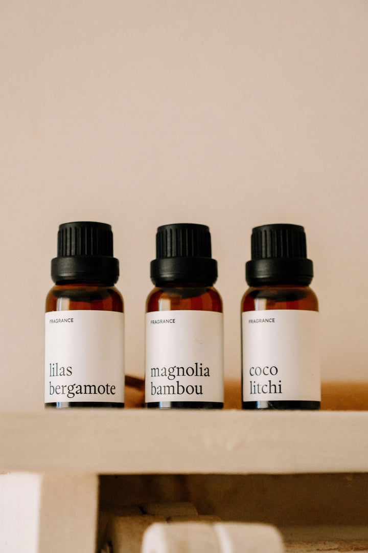 TRIO DE FRAGRANCES - Lilas bergamote / Magnolia bambou / Coco litchi Marée - Chandelles 