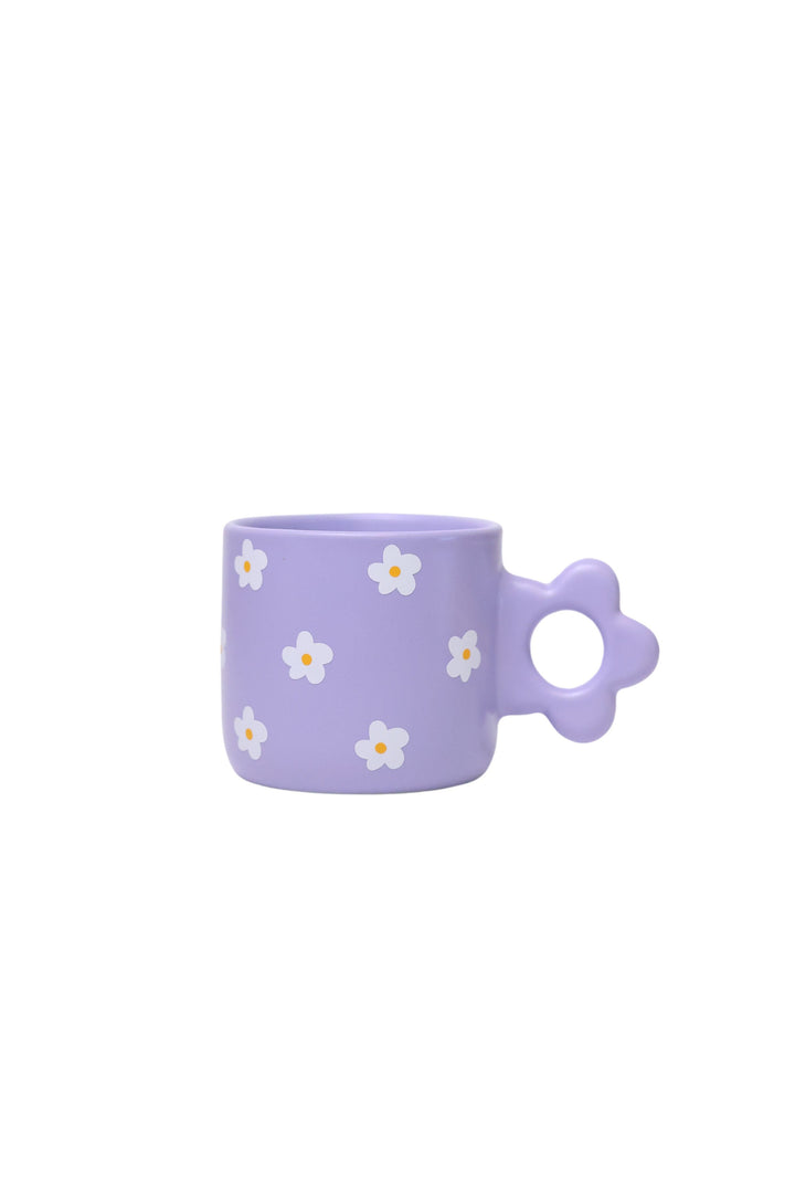 Tasse en céramique fleur - Daisy ALAROCQUE DESIGN Mauve 