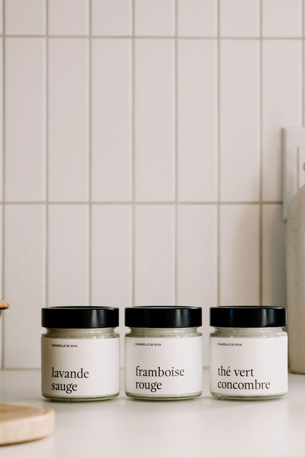 Trio de chandelles de soya - Découverte - 212 ml