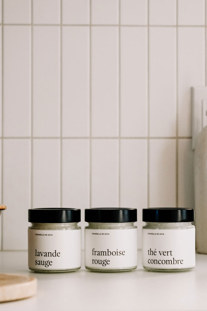 Trio de chandelles de soya - Découverte - 212 ml