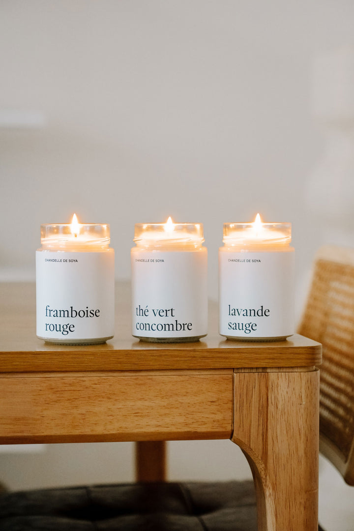 Trio de chandelles de soya - Découverte - 314 ml