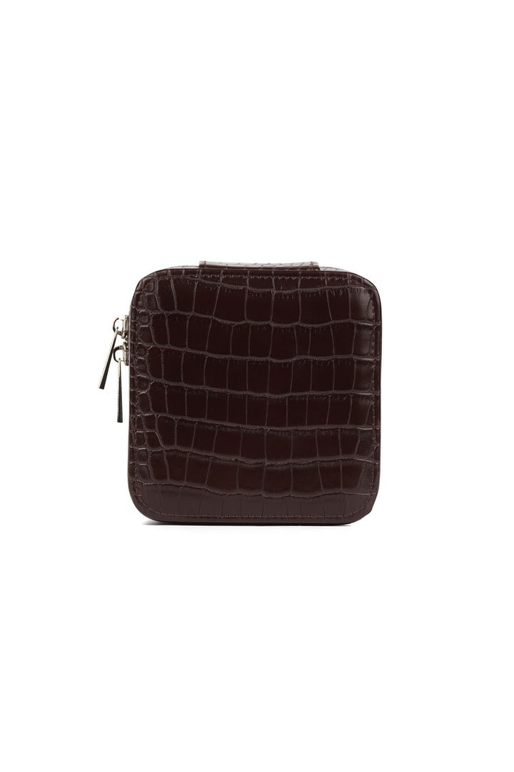 Trousse à bijoux en cuir vegan - Lambert - NOELLE - Bark croco Lambert 