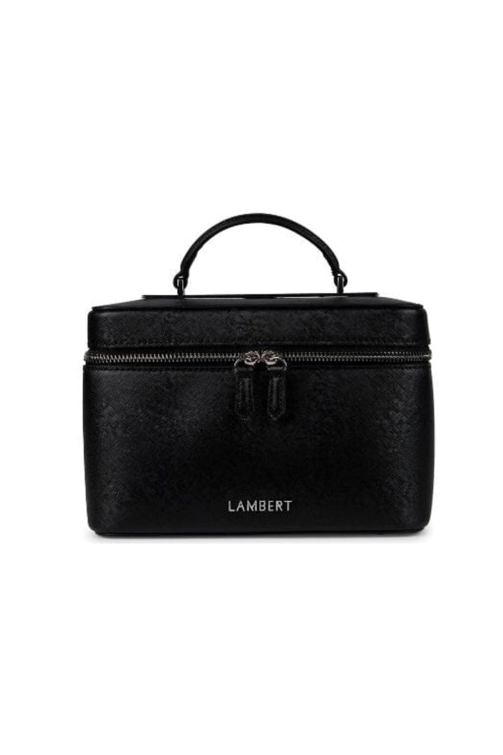 Trousse en cuir vegan Lambert - BELLA - Noir Marée - Chandelles 