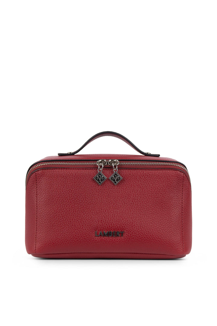 Trousse en cuir vegan - Lambert - JOLIE - Rouge Lambert 