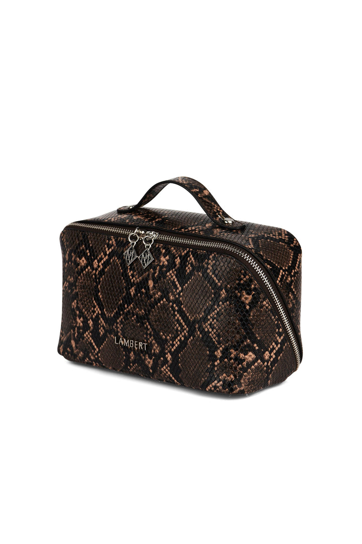 Trousse en cuir vegan - Lambert - JOLIE - Sepia