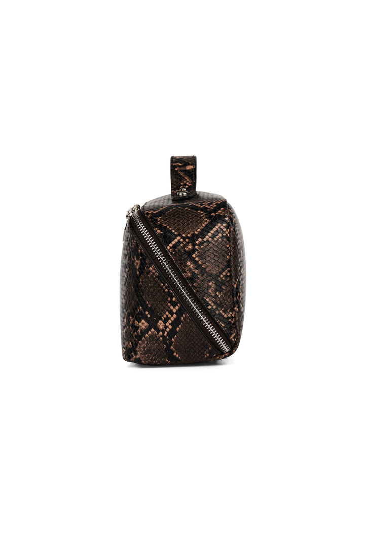 Trousse en cuir vegan - Lambert - JOLIE - Sepia